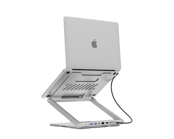Levelo AeroLink Laptop Stand With Built-In Portable 7 In 1 Hub