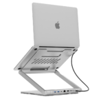 Levelo AeroLink Laptop Stand With Built-In Portable 7 In 1 Hub