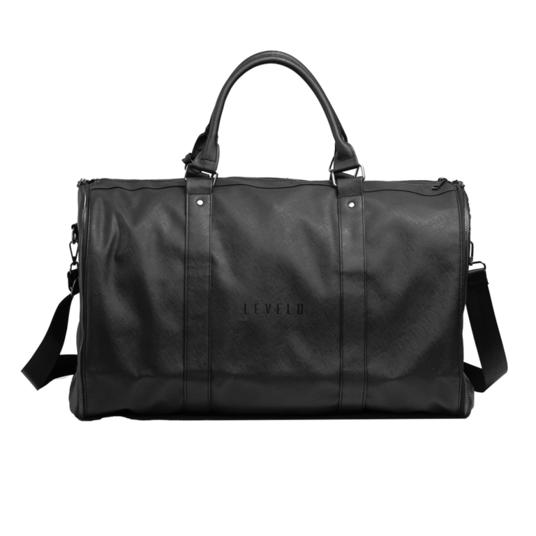 Levelo AllinStyle Saffiano Leather Travel Duffle Bag