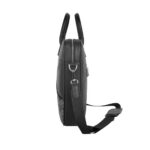 Levelo Belfort Saffiano Laptop Bag with LVL Signature Logo