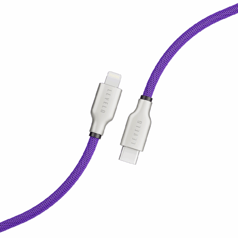 Levelo Braided USB-C to Lightning Cable 1.1m