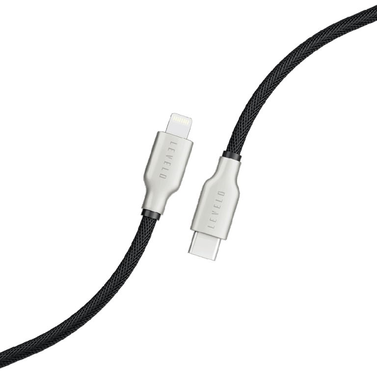 Levelo Braided USB-C to Lightning Cable 1.1m