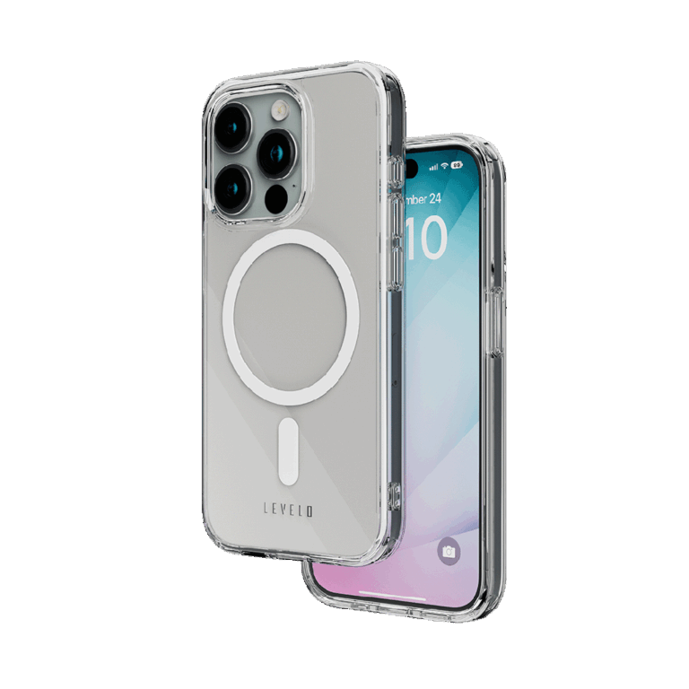 Levelo Clara 3H Anti-Scratch MagSafe Clear Case for iPhone 15 Series