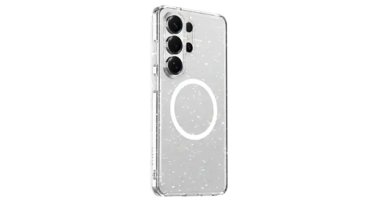 Levelo Clara MagSafe Glitter Case for S26 Ultra - transparent
