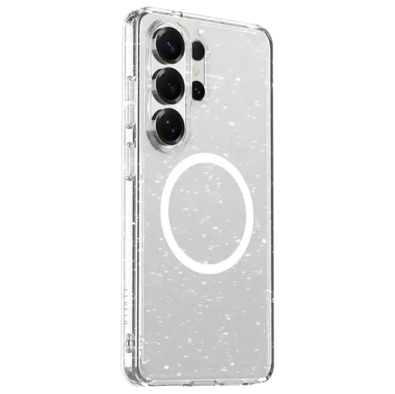 Levelo Clara MagSafe Glitter Case for S26 Ultra - transparent