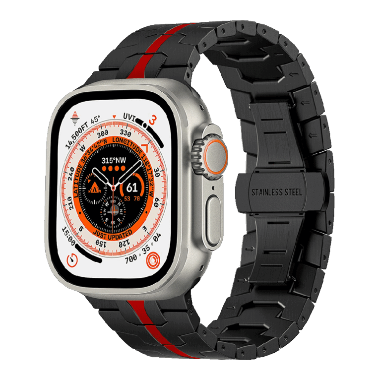 Levelo Eclipse Stainless Steel Apple Watch Strap - 42/44/45/49mm