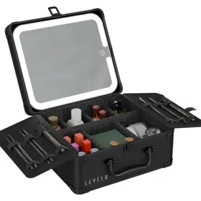 Levelo Elite Makeup Box Organizer with Mirror