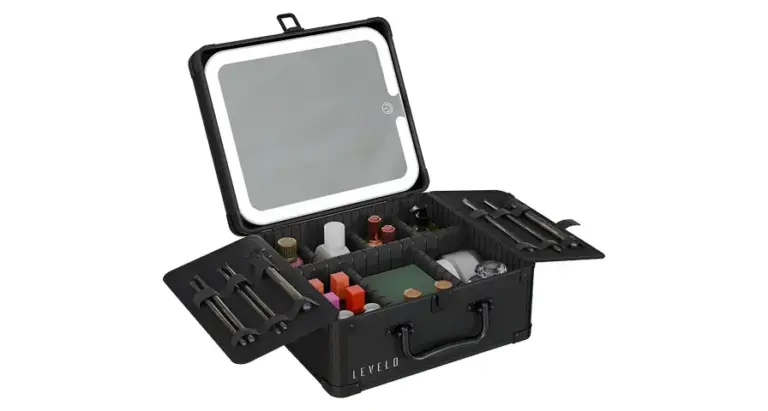 Levelo Elite Makeup Box Organizer with Mirror