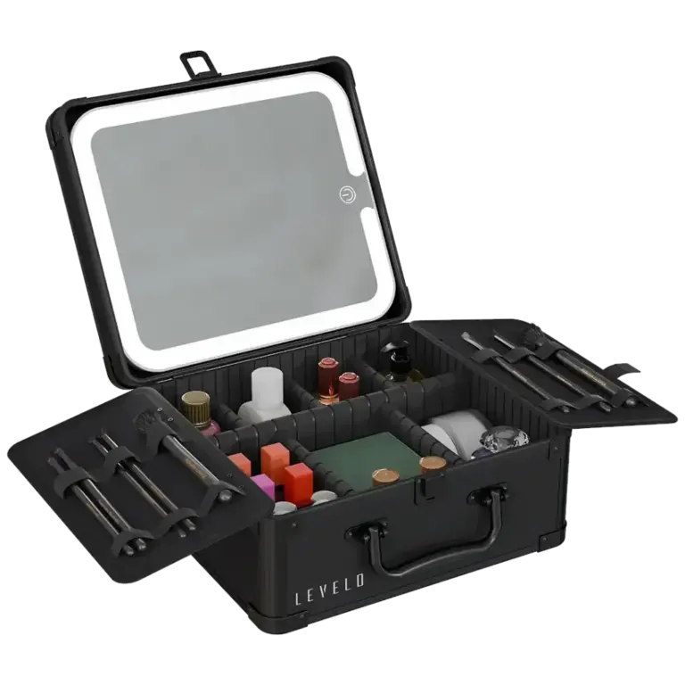 Levelo Elite Makeup Box Organizer with Mirror