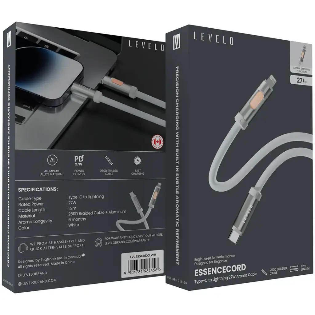 Levelo Essencecord Type-C to Lightning 27W Aroma Cable