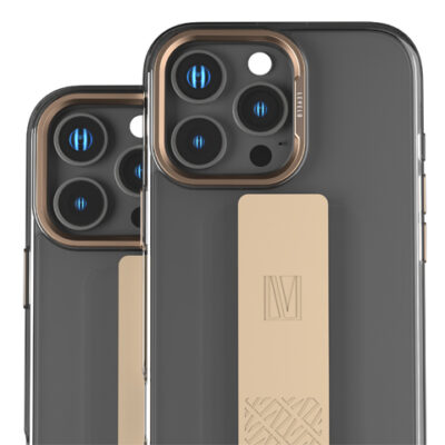 Levelo Graphia IMD Silicone Grip Case for iPhone 16 Pro Max / Pro - Rose Gold