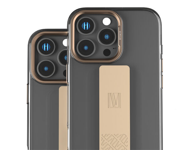 Levelo Graphia IMD Silicone Grip Case for iPhone 16 Pro Max / Pro - Rose Gold