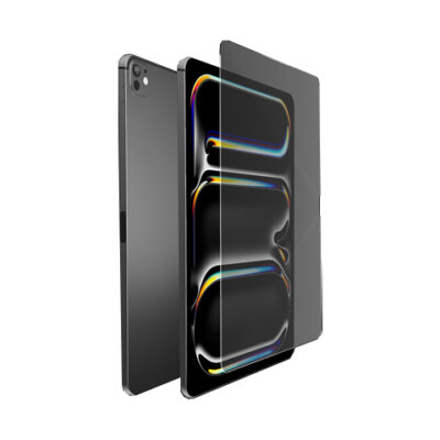 Levelo High Silicone Aluminum Glass Privacy Screen Protector for iPad 11" 2024 Series