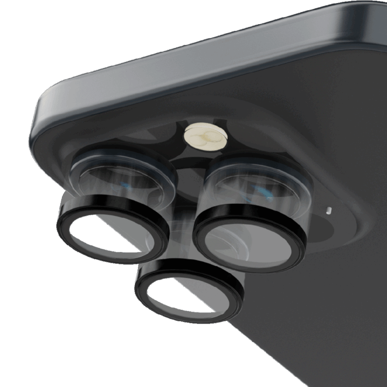 Levelo Lucent Trio 9H Hardness Camera Lens Protector for iPhone 15 Pro Max / 15 Pro