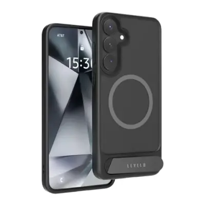 Levelo Matteo with Bottom Stand Grip Case for Samsung S25 Plus / Ultra