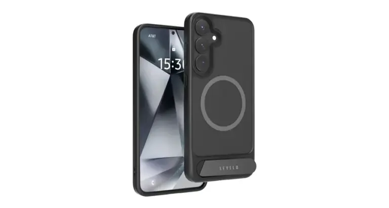 Levelo Matteo with Bottom Stand Grip Case for Samsung S25 Plus / Ultra
