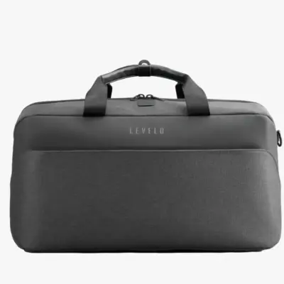 Levelo Melle Polyster Travel Duffle Bag With USB Charging Port