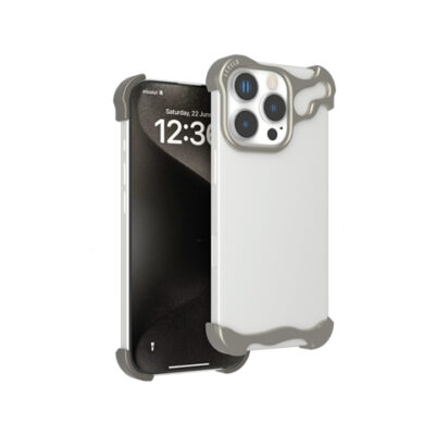 Levelo Metallo Pro Aluminum Bumper Case for iPhone 16 Pro Max / Pro - Titanium