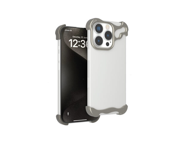 Levelo Metallo Pro Aluminum Bumper Case for iPhone 16 Pro Max / Pro - Titanium