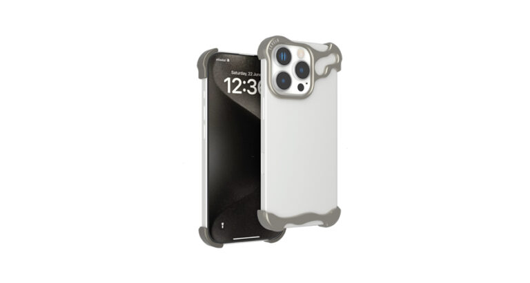 Levelo Metallo Pro Aluminum Bumper Case for iPhone 16 Pro Max / Pro - Titanium