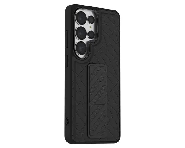 Levelo Morphix Cuero Grip Stand Case for S26 Ultra