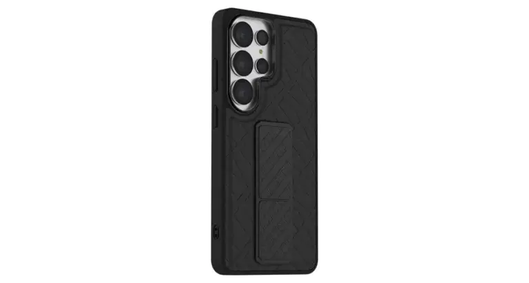 Levelo Morphix Cuero Grip Stand Case for S26 Ultra
