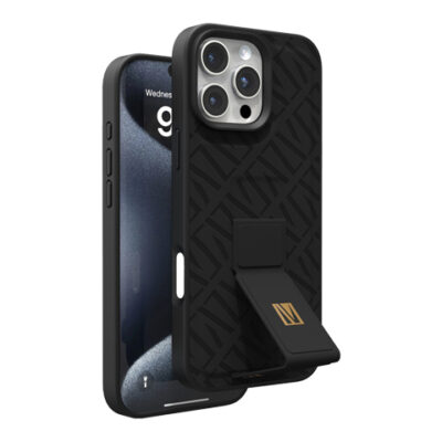 Levelo Morphix Cuero Gripstand Case for iPhone 16 ProMax / Pro