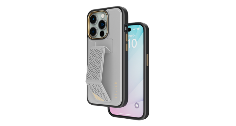 Levelo Morphix Cuero Gripstand Case For iPhone 15 Series