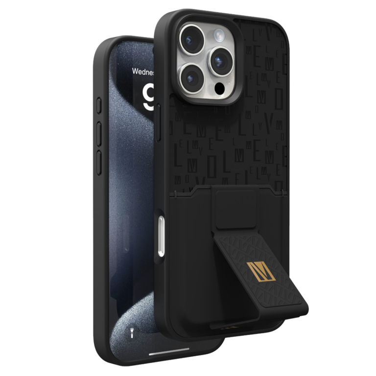 Levelo Morphix Gripstand Case With Cardholder For iPhone 16 Pro Max / 16 Pro