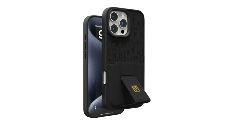 Levelo Morphix Gripstand Case With Cardholder For iPhone 16 Pro Max / 16 Pro