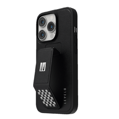 Levelo Morphix Gripstand PU Leather Case For iPhone 14 Series