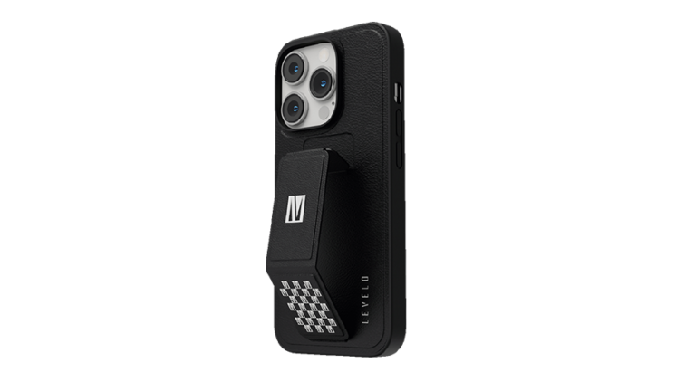 Levelo Morphix Gripstand PU Leather Case For iPhone 14 Series