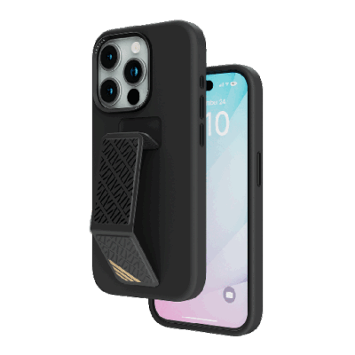 Levelo Morphix Silicone Case with Leather Grip for iPhone 15 Series