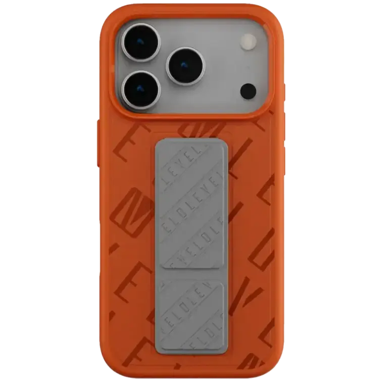 Levelo Morphix Vallo Faux Leather Gripstand Case for iPhone 17 Pro/Pro Max
