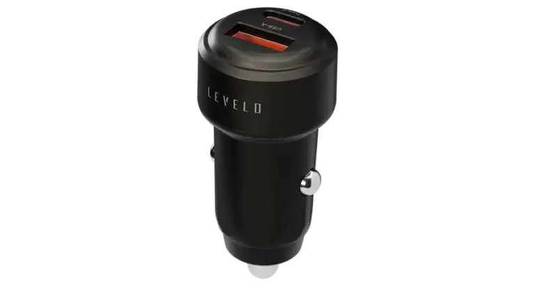 Levelo Nori Mini 60W Car Charger - Gun Grey