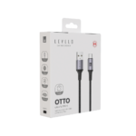 Levelo Otto USB A to C 18W Leather Cable
