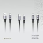 Levelo Otto USB A to C 18W Leather Cable