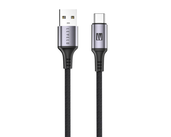 Levelo Otto USB A to C 18W Leather Cable