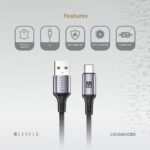Levelo Otto USB A to C 18W Leather Cable