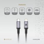 Levelo Otto USB C to Lightning 30W Leather Cable