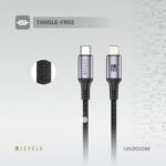 Levelo Otto USB C to Lightning 30W Leather Cable