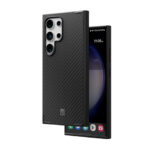 Levelo Ox Carbon Case For Samsung S24 Ultra - Carbon Black