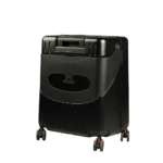 Levelo RoamRide 22" Travel Luggage With Child Seat - Metallic Black