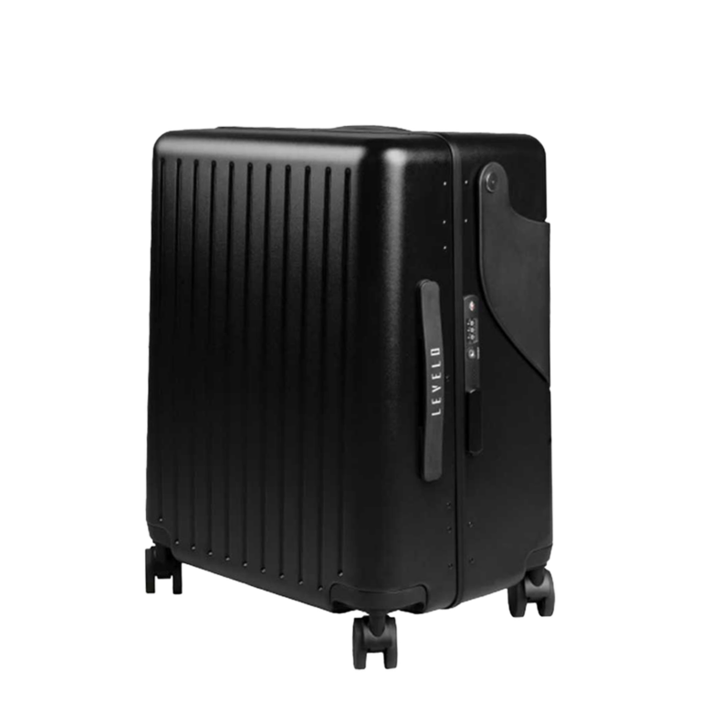 Levelo RoamRide 22" Travel Luggage With Child Seat - Metallic Black