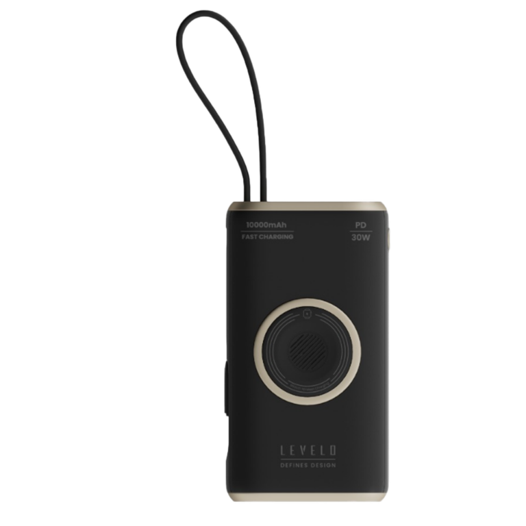 Levelo Roma 10000mAh Power Bank With Integrated Cable & Apple Watch Charger