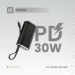 Levelo Roma 10000mAh Power Bank With Integrated Cable & Apple Watch Charger