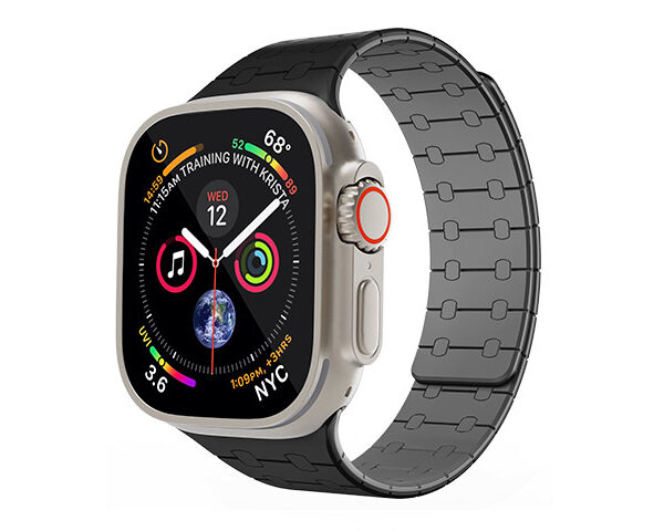 Levelo RoyalLink Silicone Watch Strap For Apple Watch 49MM