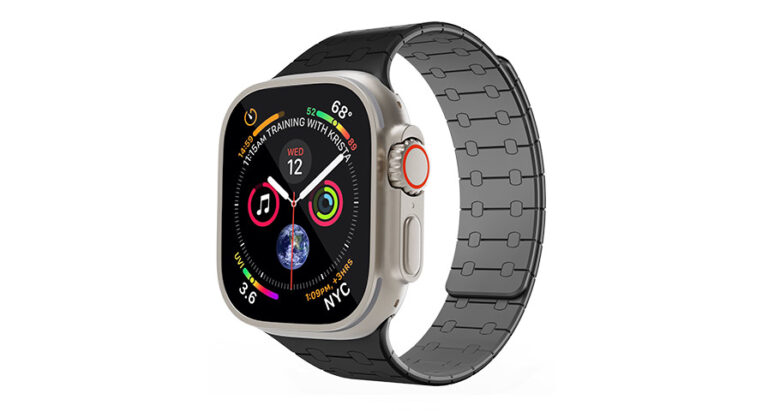 Levelo RoyalLink Silicone Watch Strap For Apple Watch 49MM
