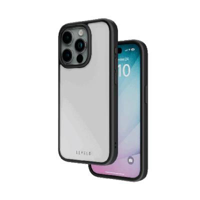 Levelo Solo Shock-Proof Edges with Airguards Clear Case for iPhone 15 Series