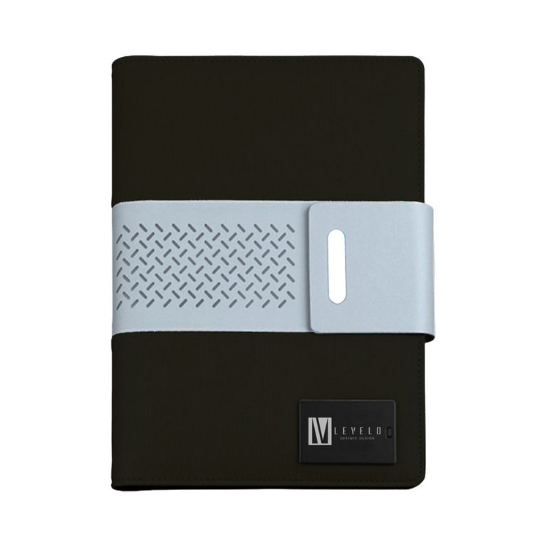 Levelo Techbook Notebook with Built-In 8000mAh Power Bank